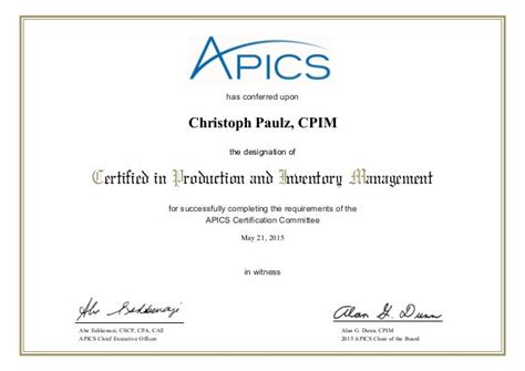 cpim certification full form
